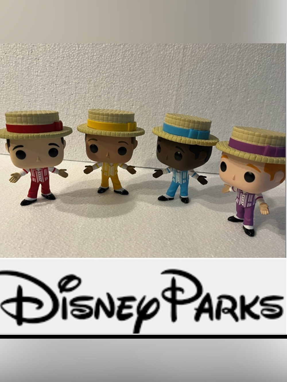 Disney Dapper Dans Funko POP Figure Set – Red, Yellow, Blue, Purple